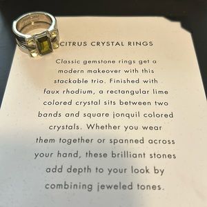 JEWELMINT Citrus Crystal Rings